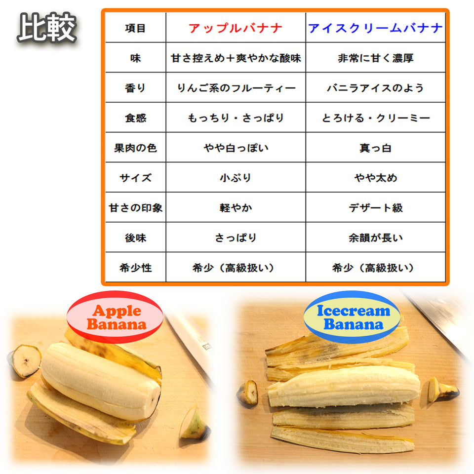 沖縄県産 島バナナ アイスクリームバナナ 1kg 個包装 高級 国産 希少