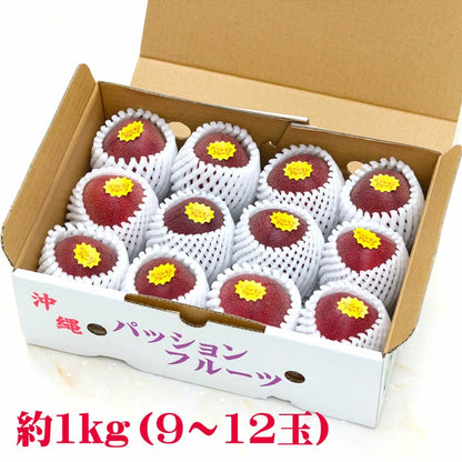 パッションフルーツ 沖縄県 約1kg（9～12玉)