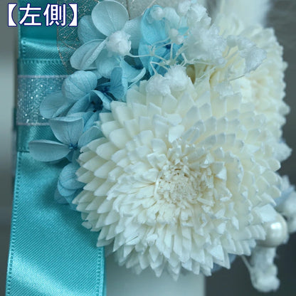 枯れない 仏花 プリザーブドフラワー 電池式