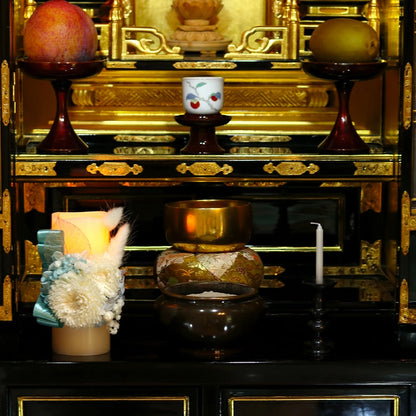 枯れない 仏花 プリザーブドフラワー 電池式