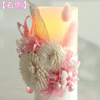 枯れない 仏花 プリザーブドフラワー 電池式